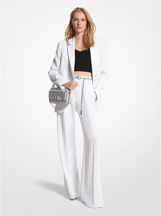 Crepe Wide-Leg Pants | Michael Kors US