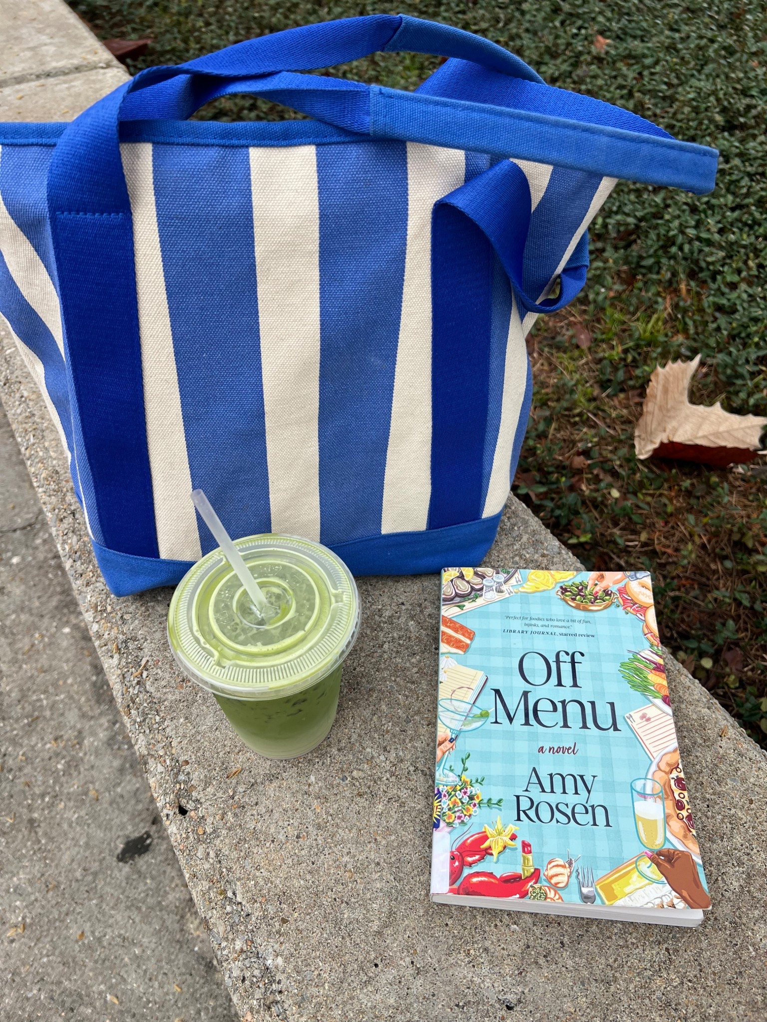 Matcha and reading at the park. My tote bag is out of stock but I have linked a few others from the same retailer. 

#LTKSeasonal #LTKdayinmylife