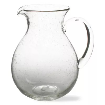 tag Bubble Glass Pitcher - 64oz Clear Beverage Server, Hand Wash Only, 9" H x 5" Dia, Perfect for Everyday Use | Belk