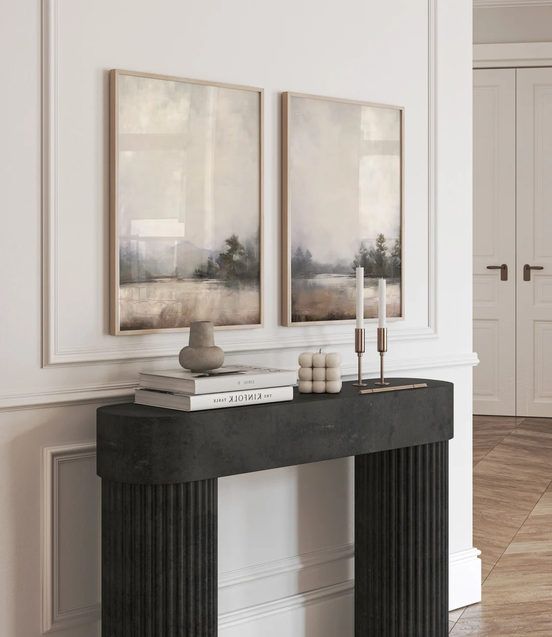 Neutral Landscape Painting Set of 2, Abstract Watercolor Print, Printable Art, INSTANT DOWNLOAD, ... | Etsy (US)