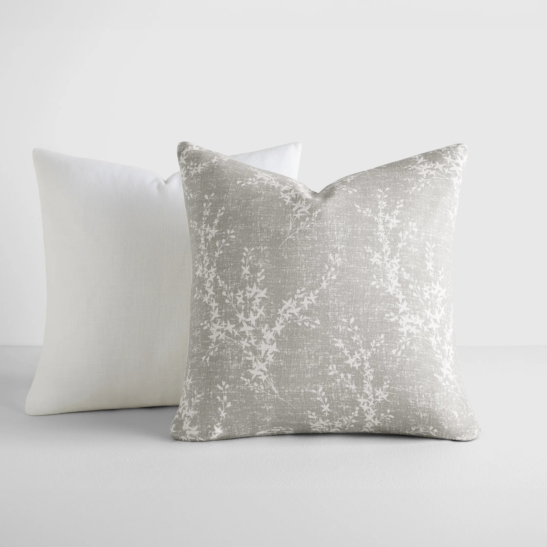 2-Pack Cotton Slub Decor Throw Pillows in Willow | Wayfair North America