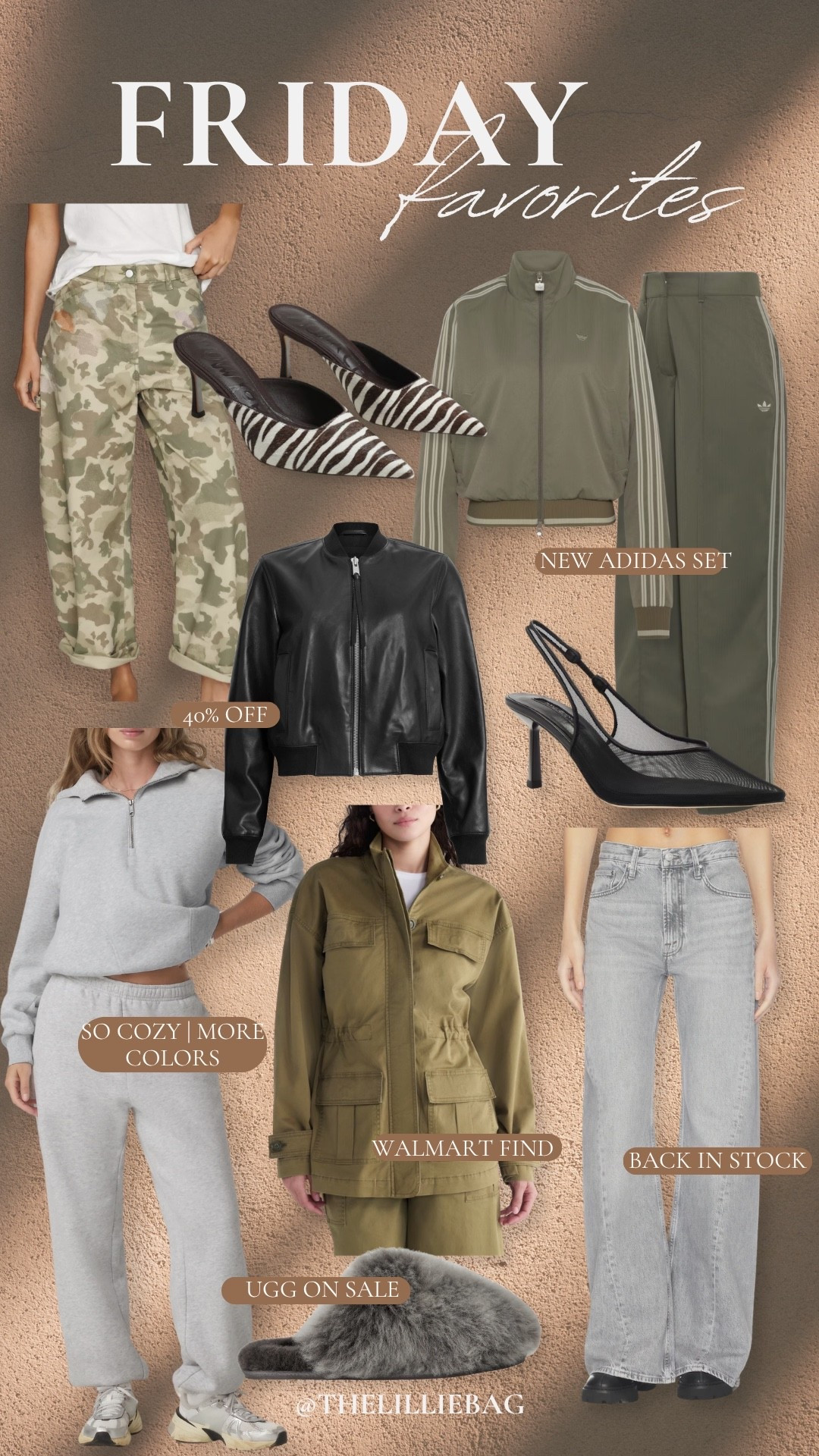 This week’s finds are giving sporty fall with a little edge 👏🏼 The faux leather jacket is 40% OFF, the jeans are BACK IN STOCK + I’m loving this new Adidas set. Basically everything I want to wear right now.

Fall fashion, fall outfit, Adidas outfit, faux leather jacket, women’s jeans, casual fall style, fall athleisure, Walmart fashion, UGG slippers, fall shoes

#LTKootd #LTKSeasonal #LTKSaleAlert