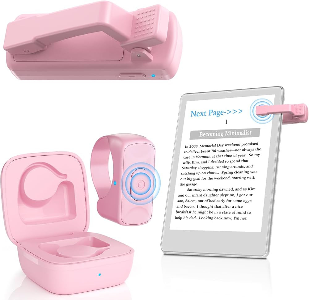 Remote Control Page Turner for Kindle Paperwhite Oasis Kobo eReaders, Camera Camcorder Remote Con... | Amazon (US)