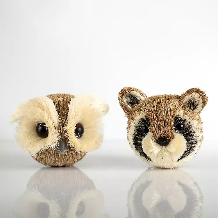 New! Owl and Raccoon Assorted Christmas Ornaments | Kirkland's Home