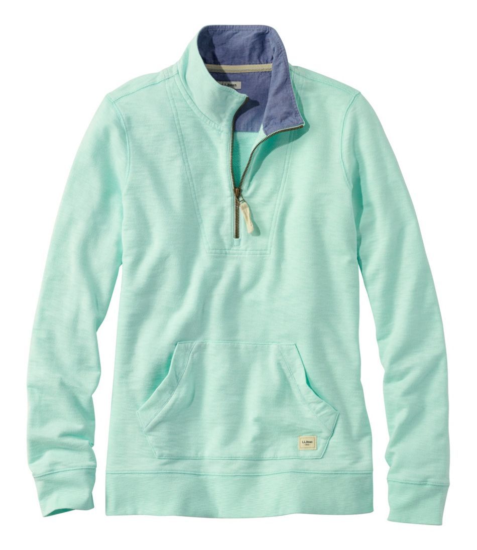 Women's Organic Cotton Sweatshirt, Quarter-Zip Pullover | L.L. Bean