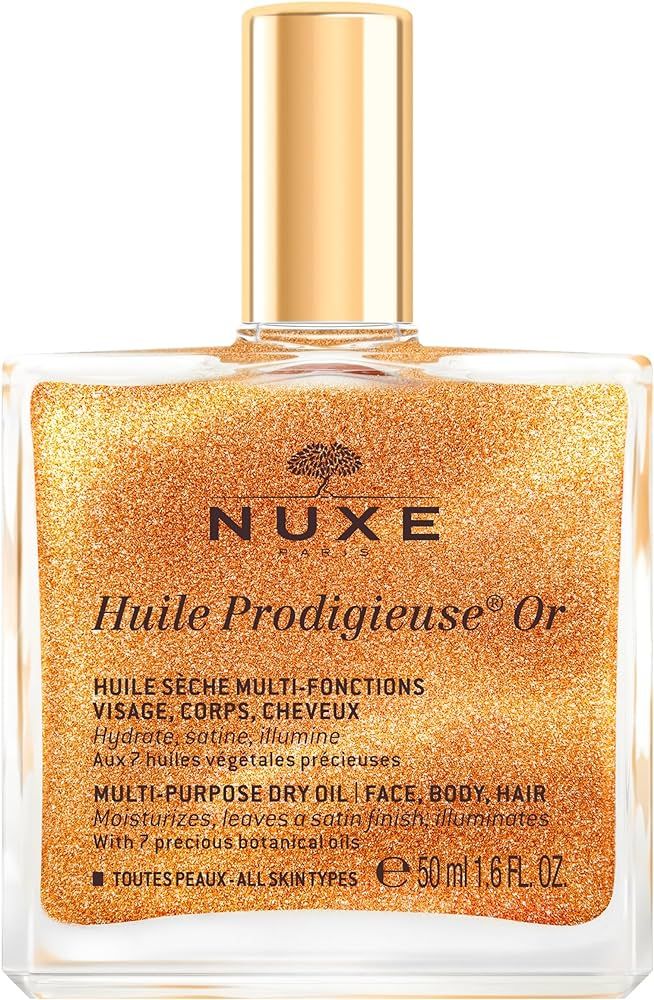 NUXE Huile Prodigieuse Shimmer Multi-Purpose Dry Oil - Luxurious Radiant Glow and Hydration for F... | Amazon (US)