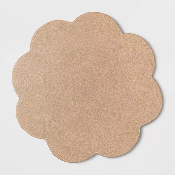 54" Braided Scallop Rug - Pillowfort™ | Target