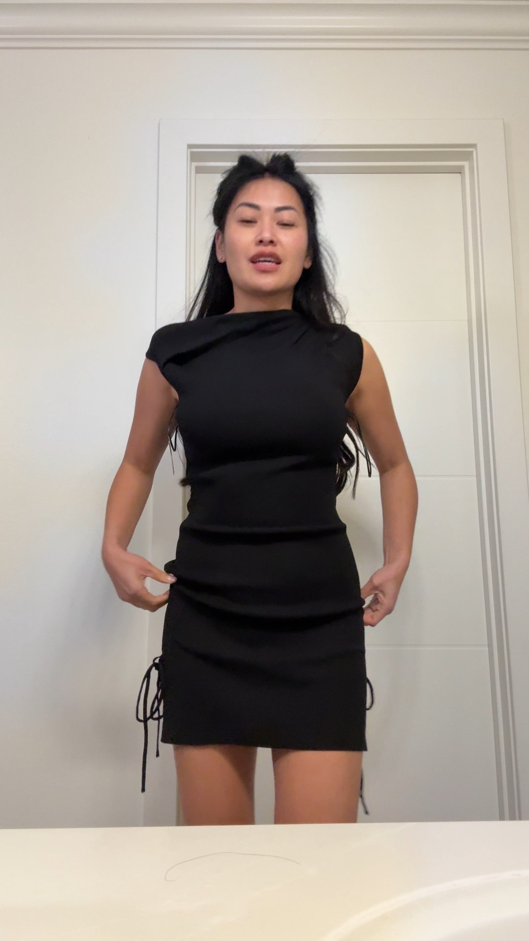 Black mini dress. Off the shoulder slightly. Fitted dress 

#LTKFindsUnder100 #LTKootd #LTKgrwm

#LTKFindsUnder100 #LTKootd #LTKgrwm