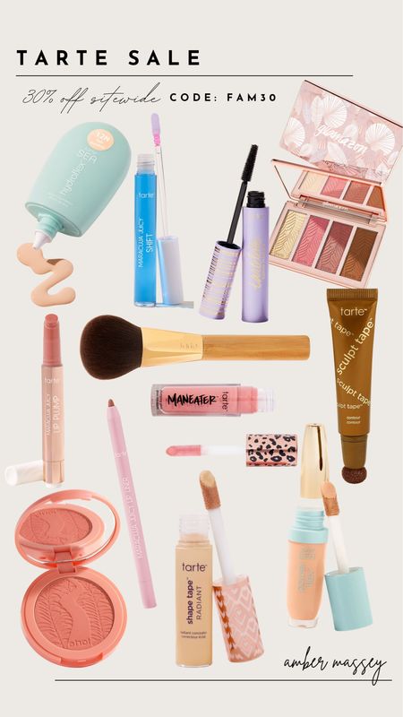 Tarte sale! Save 30% with code FAM30 

Tarte, beauty favorites, make up 

#LTKfindsunder50 #LTKsalealert #LTKfindsunder100