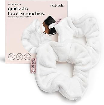 Kitsch Microfiber Hair Towel Scrunchie - Ultra Soft Large Scrunchies for Women | Girls Scrunchies... | Amazon (US)