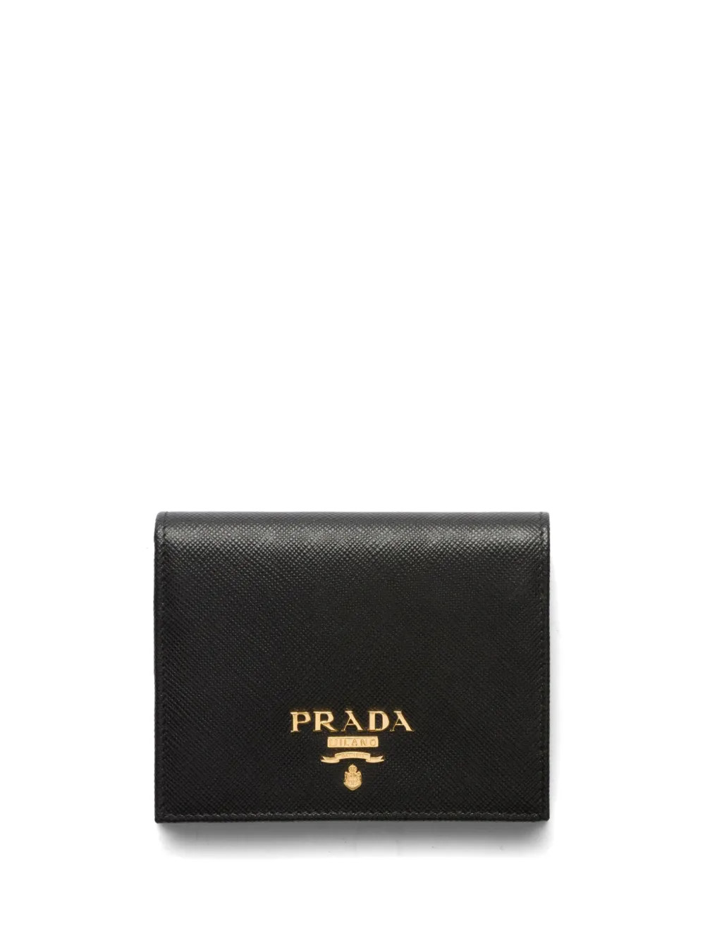 Prada small Saffiano leather wallet - Black | Farfetch Global