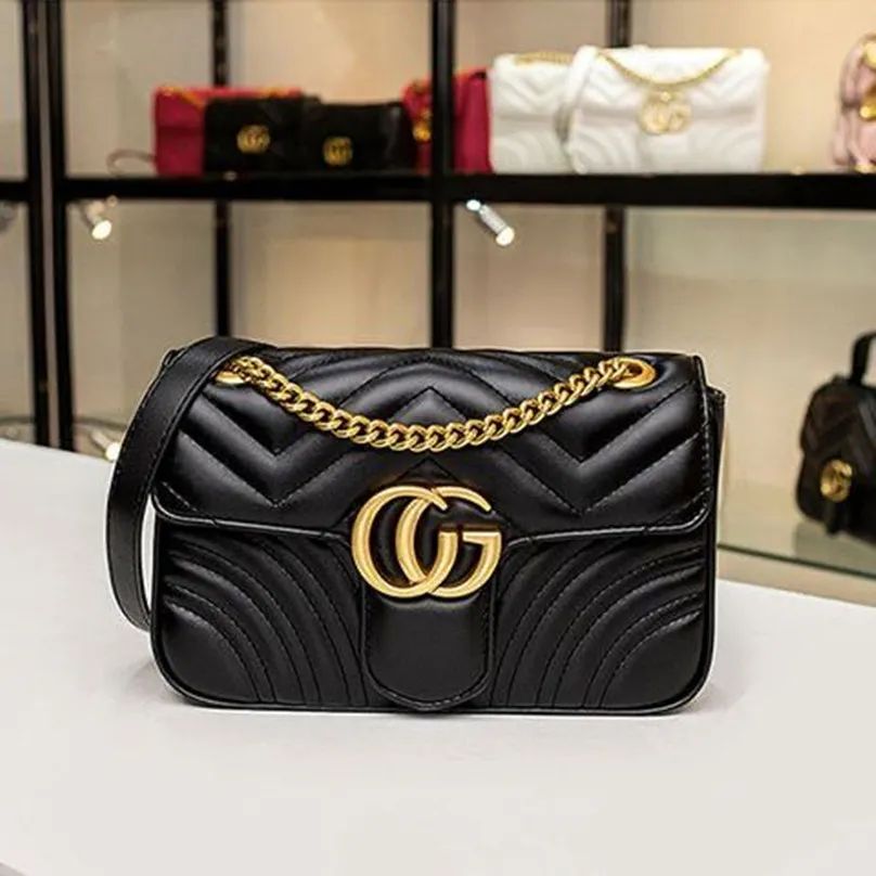 2022 Designers Leather Women Shoulder GG Bags Crossbody Luxury Handbags Clutch Purses Ladies Wall... | DHGate