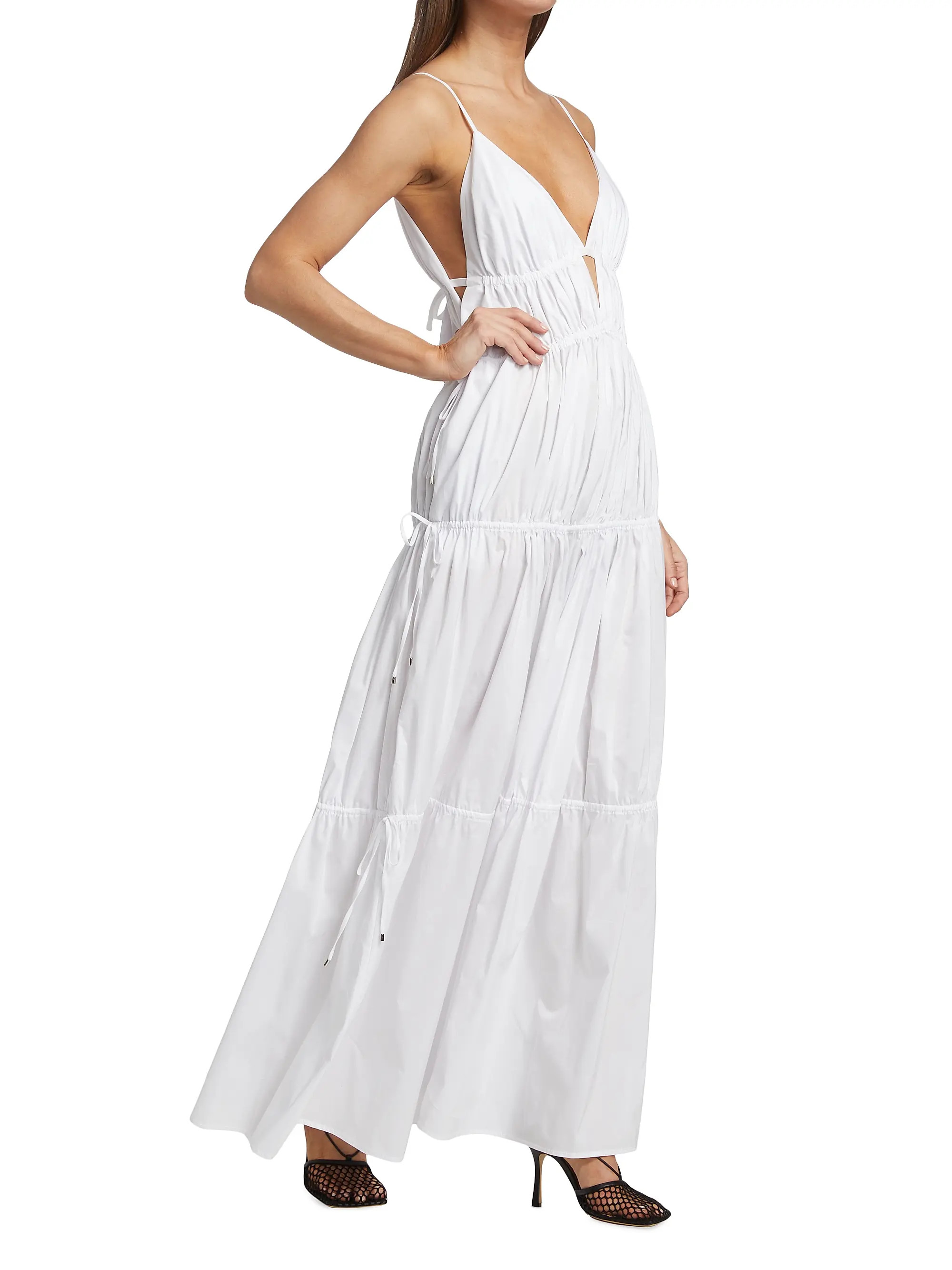 April Tiered Gathered Maxi Dress | Saks Fifth Avenue