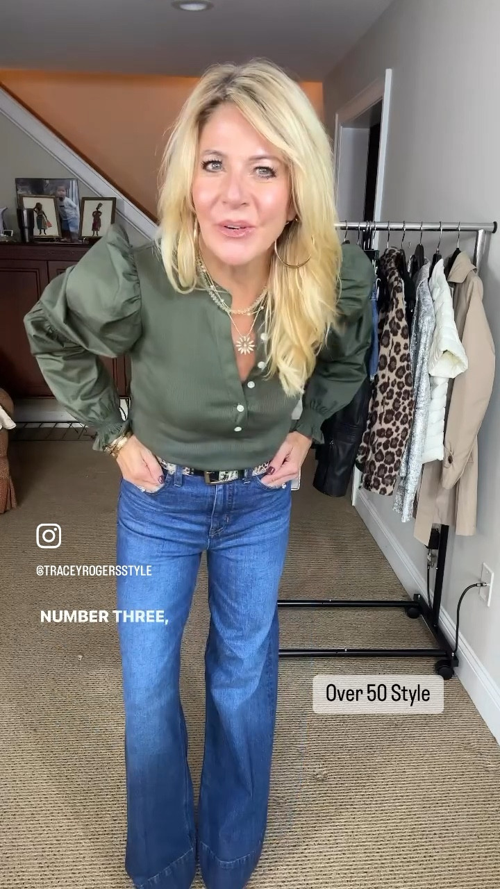 Wide leg pants are definitely on trend for Fall/Winter.  If you're curious how to style them, save this for later to refer back to these 5 style tips!

1️⃣ Wear a fitted or cropped top.  You don't want anything too loose or baggy.  The key is to create balance with the wide leg bottoms.

2️⃣ If your top is long, tuck it in.  You can opt for a full tuck or French (front) tuck.  Again, you want balance.

3️⃣ Add a belt if you're tucking your top in.  It helps cinch the waist and adds visual interest.

4️⃣ Wear a pointed toe heel.  You want the tip of the shoe to "peek" out from under your pants.

5️⃣ If you wear a jacket, opt for one with a shorter length.

#LTKVideo #LTKstyletip #LTKover40