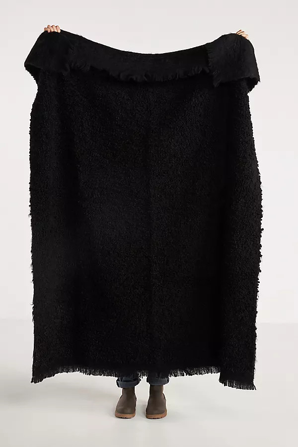 Cloudy Bouclé Throw Blanket | Anthropologie (US)
