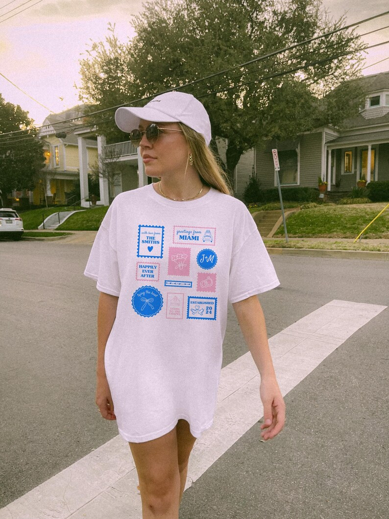 Going to the Chapel Comfort Colors T-shirt, Custom Engagement Gift, Personalized Stamps Bachelore... | Etsy (US)