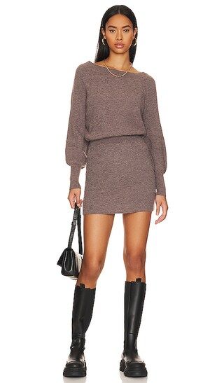 Reina Knit Dress in Dusty Mauve | Revolve Clothing (Global)