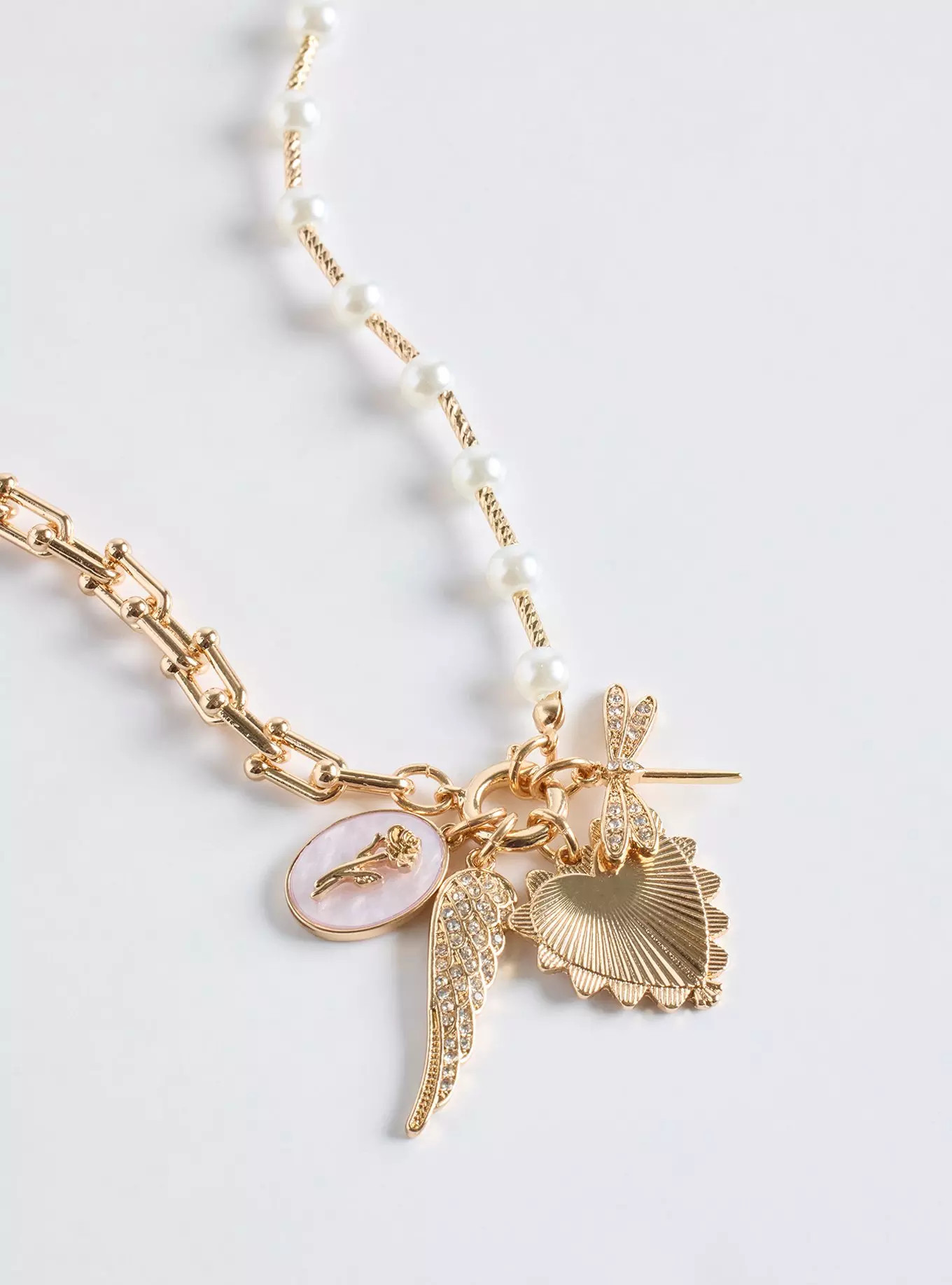 Pearl Link Charm Necklace | Torrid (US & Canada)