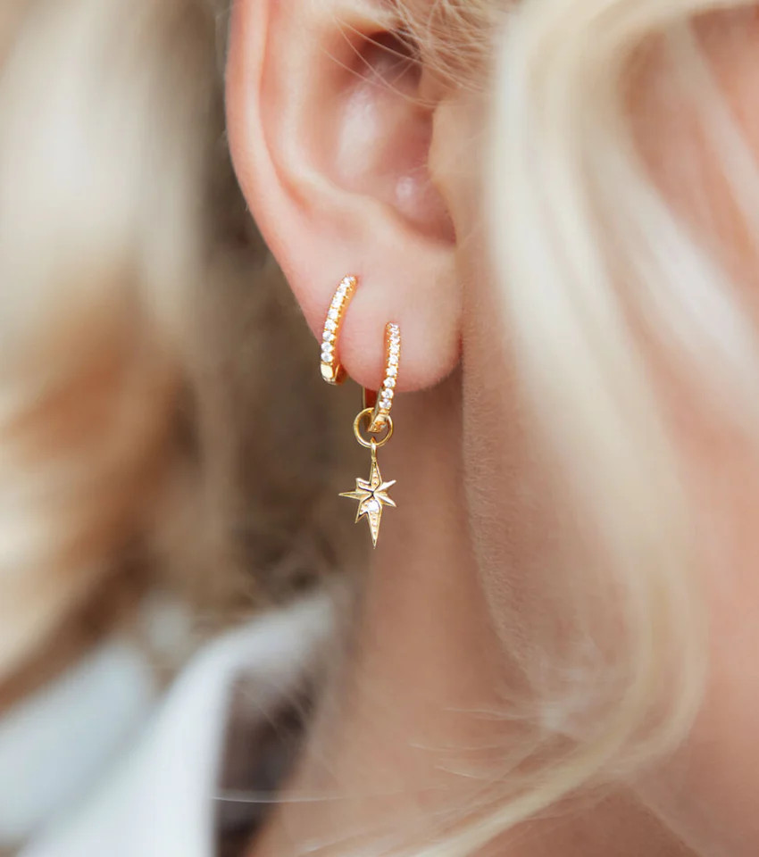 Sterling Silver Starburst Ear Bundle (Gold) | Abbott Lyon
