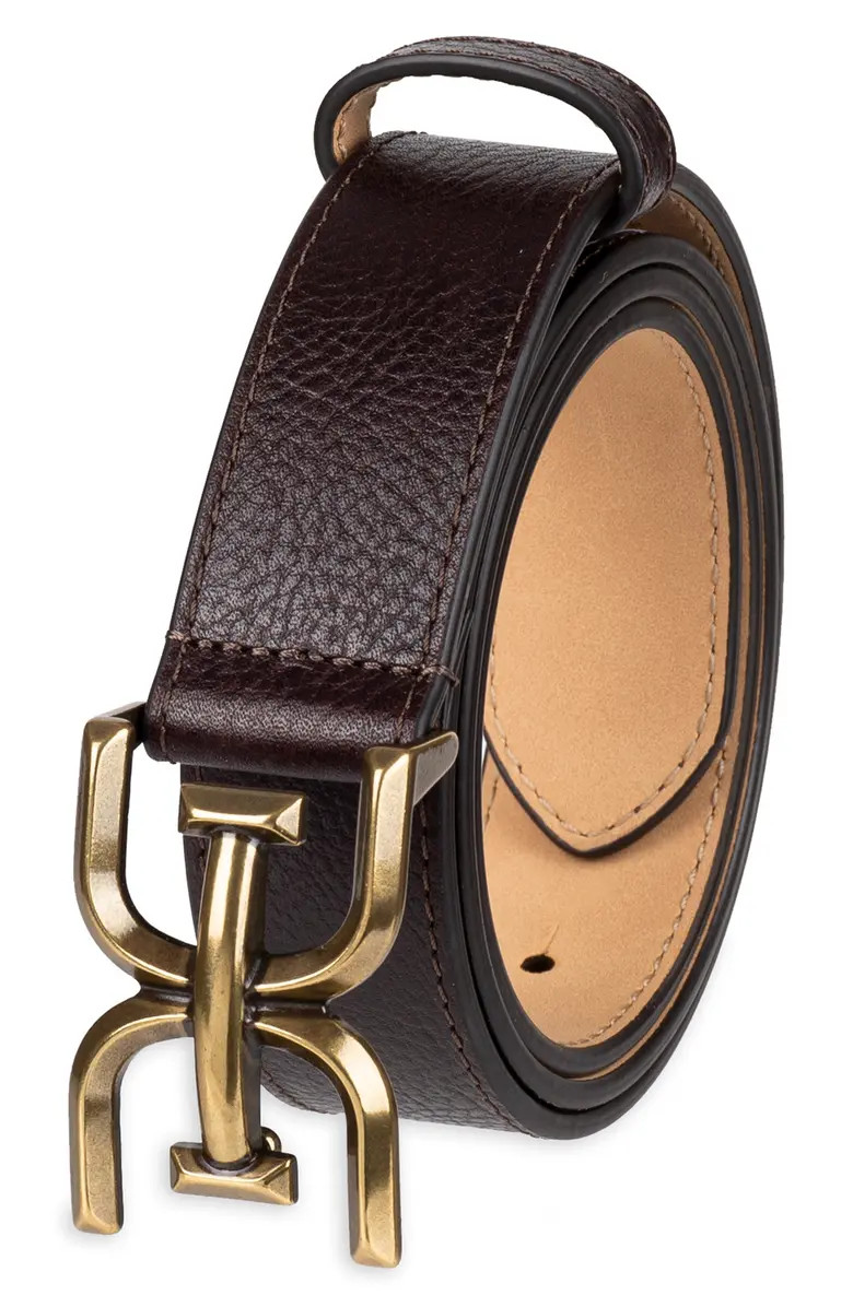 Sam Edelman Logo Buckle Leather Belt | Nordstrom | Nordstrom
