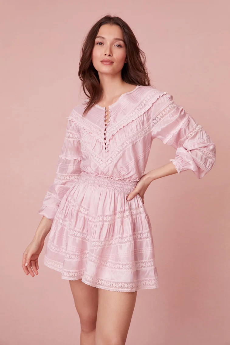 Jones Victorian Lace Mini Dress | LoveShackFancy