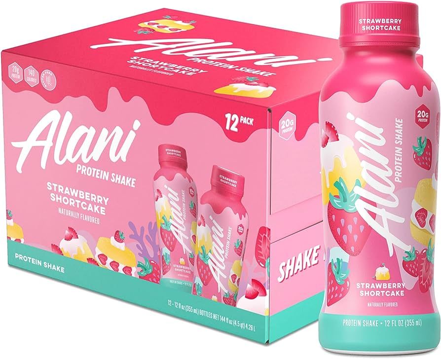 Alani Nu Protein Shake, Ready to Drink, Naturally Flavored, Gluten Free, Only 140 Calories with 2... | Amazon (US)