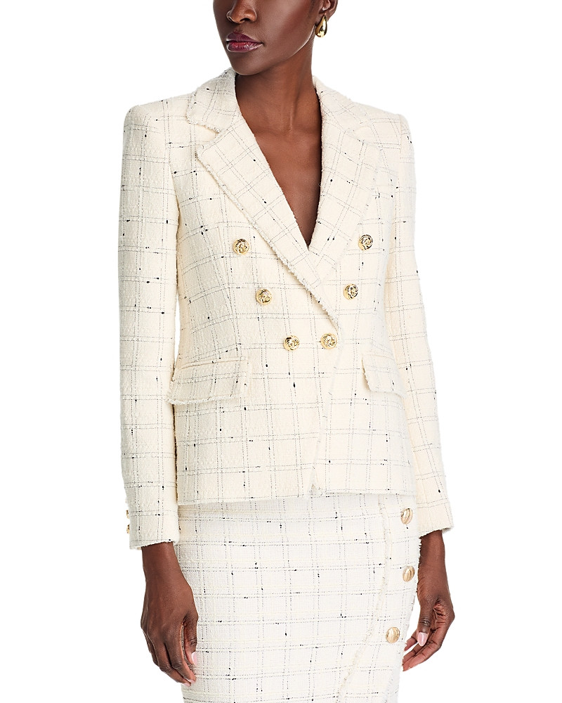 Generation Love Eliza Windowpane Tweed Blazer | Bloomingdale's (US)