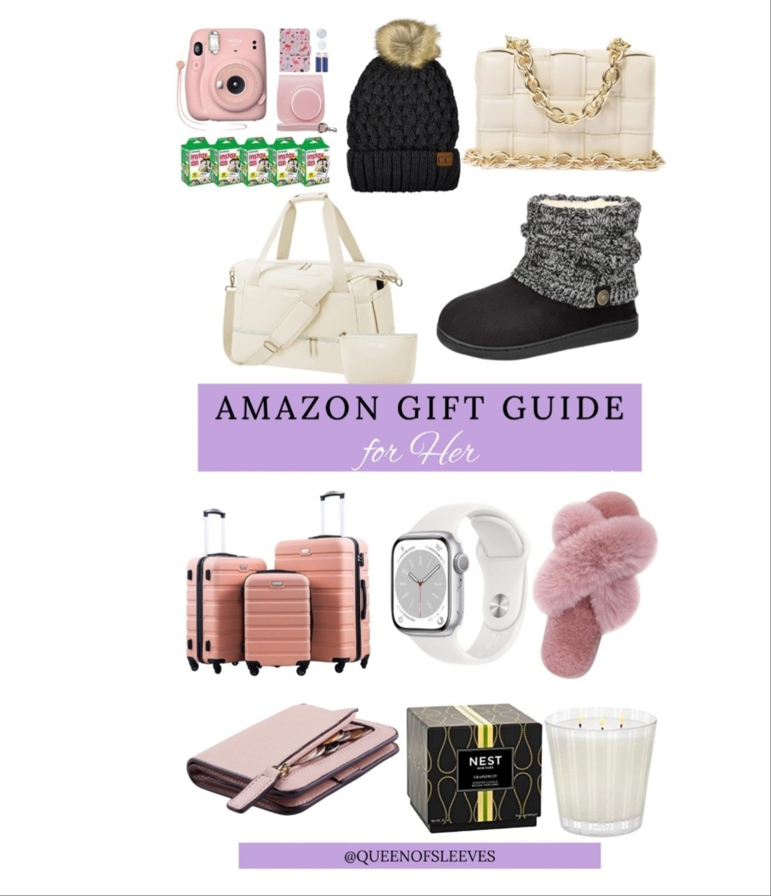 The ultimate Amazon Gift Guide for Her is here! ✨ Pink luggage sets, a cozy pom beanie, UGG dupes, an Apple Watch, and the viral Instax camera! Find all the best gifts for the stylish woman in your life, including that trendy quilted bag and must-have Nest candle.

Linked a similar planner and bag

Amazon Gift Guide / Gifts for Her / Holiday Gifts / Christmas Gifts / Cozy Gifts / Apple Watch / Instax Camera / Pink Luggage Set / UGG Dupes / Nest Candle / Trendy Quilted Bag / Beanie Hat / Travel Bag / Amazon Finds / Tech Gifts / Best Gifts for Women / LTK Fashion / Gift Guide 2025

#LTKGiftGuide #LTKHoliday #LTKSeasonal