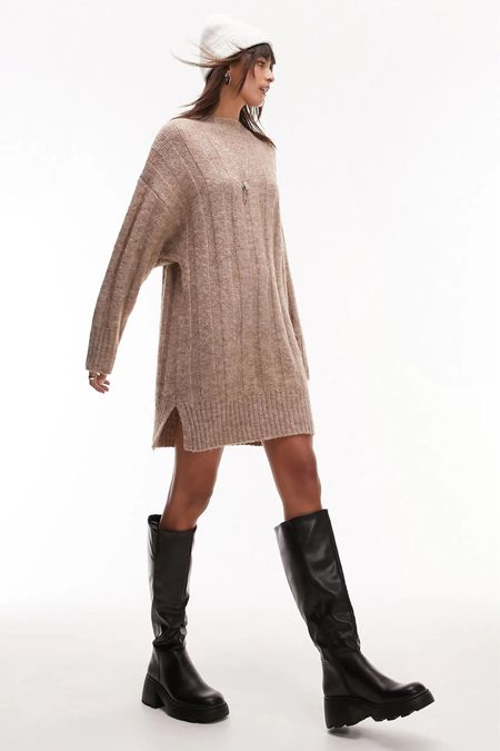 Stunning sweater dress perfect for fall and winter outfits 
Jumper 
Knitted dress 

#LTKSeasonal #LTKGiftGuide #LTKCyberWeek