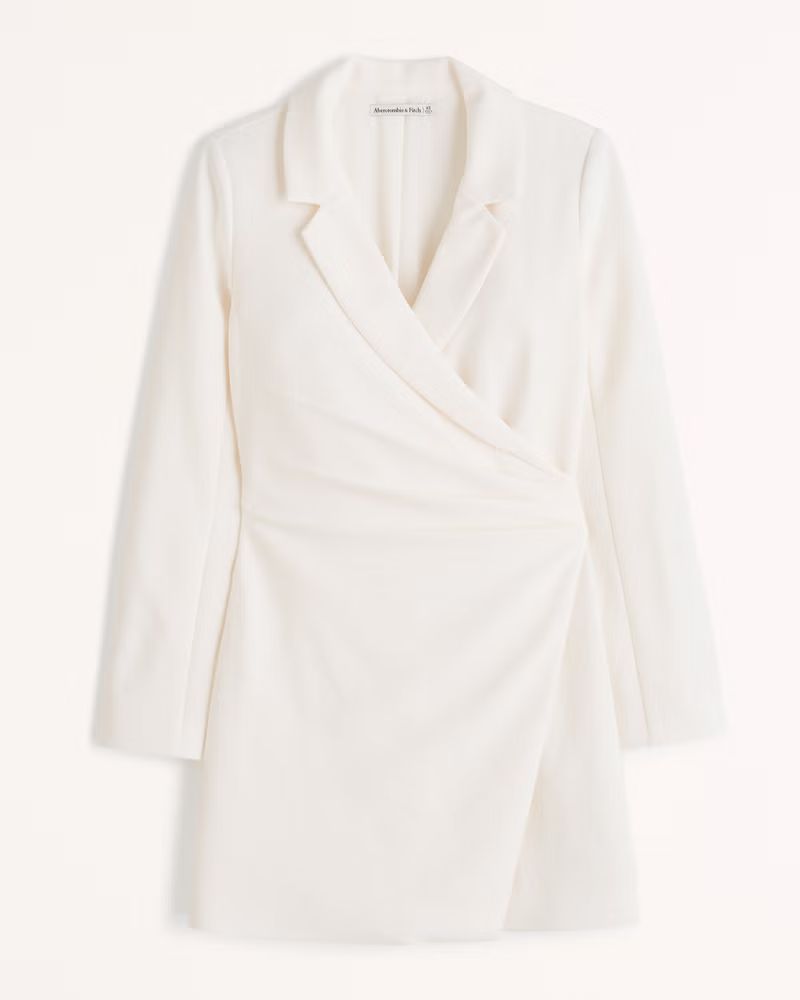 Women's Wrap-Front Blazer Dress | Women's | Abercrombie.com | Abercrombie & Fitch (US)