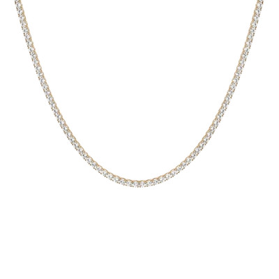 Unbreakable Lab Grown White Sapphire Tennis Necklace | AUrate New York