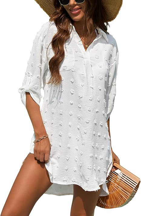 QUCH Swimsuit Coverup for Women,Beach Coverup Dresses Bathing Suit Cover Ups for Swimwear Women S... | Amazon (US)