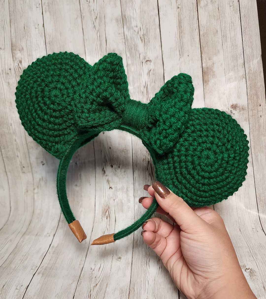 Christmas Green Mickey Ears, Crochet Mouse Ear Headband Crochet Ears, Disney Ears, Mouse Ears - E... | Etsy (US)