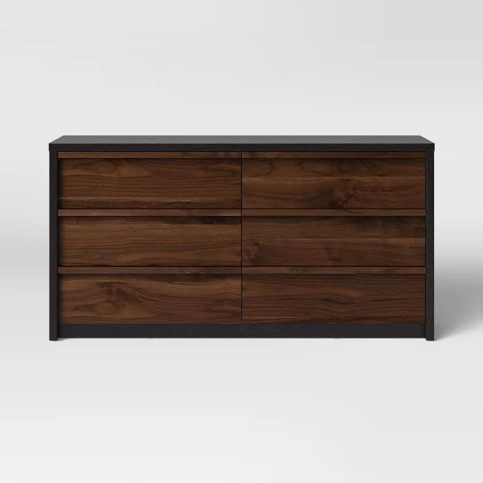 Gruen Two Tone 6 Drawer Dresser Walnut Brown - Project 62™ | Target
