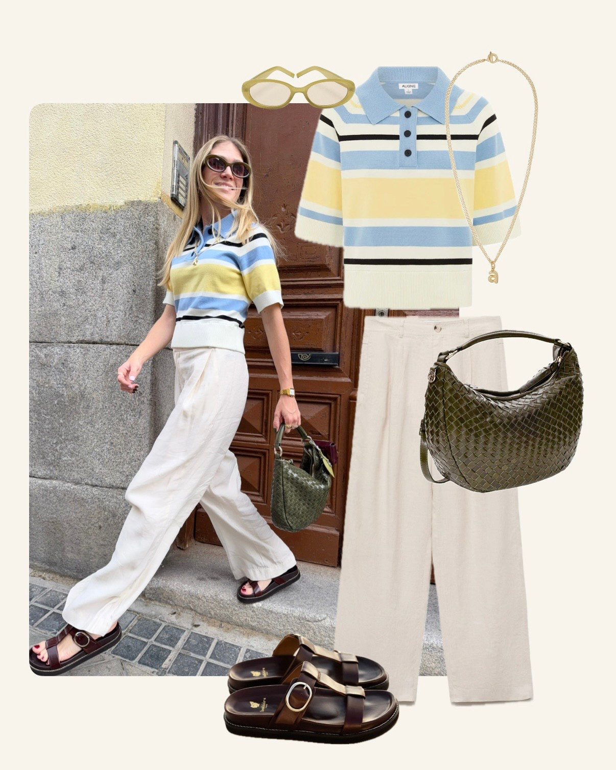 🫒green & 🍒 dream look in Madrid 
Sandals - Bobbies Paris 
Bag - Adax 

#LTKespana #LTKsummer #LTKeurope