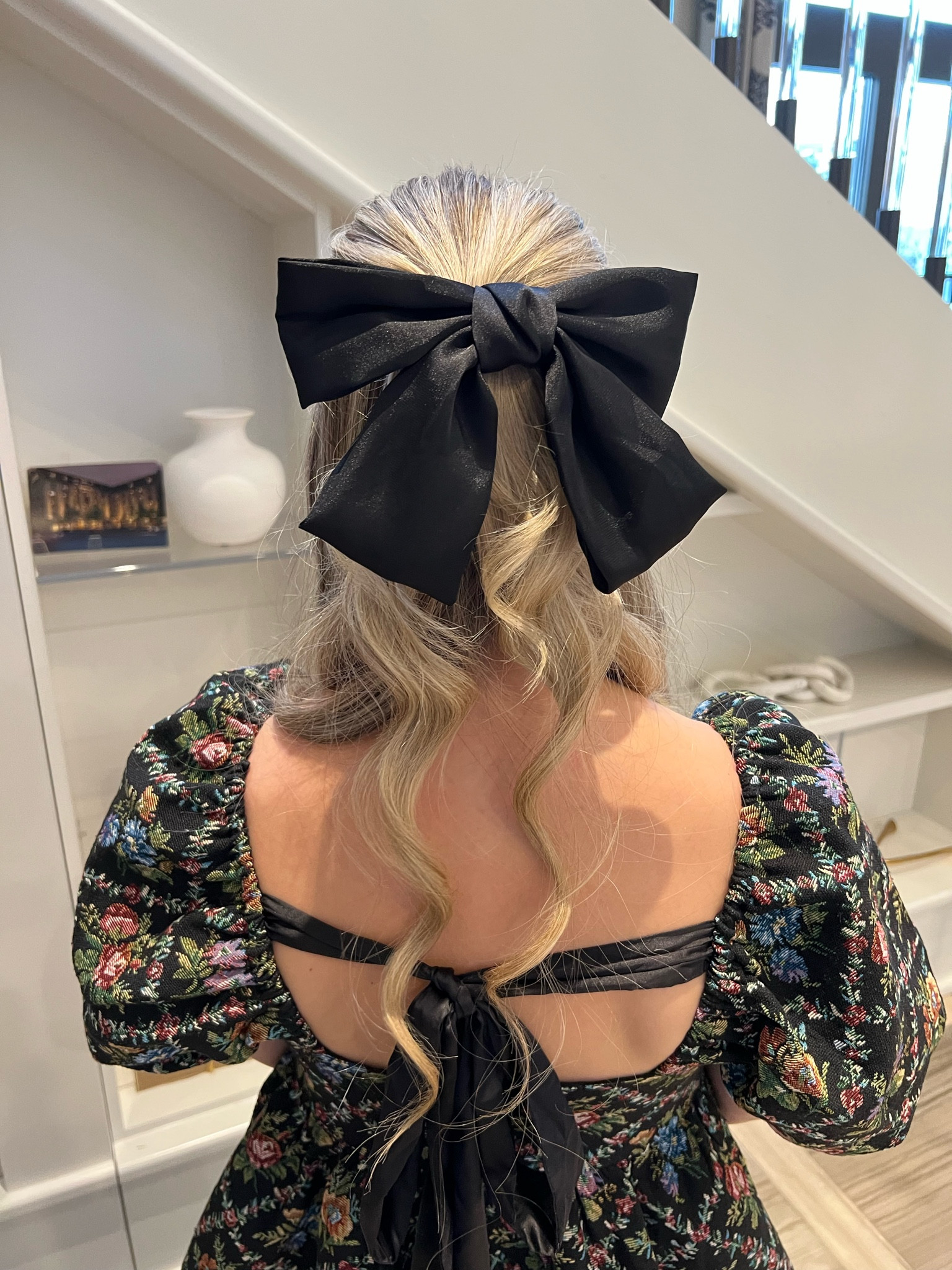 The perfect silk black hair bow! Only $8! Wearing an XS in dress

#LTKstyletip #LTKFind #LTKunder100