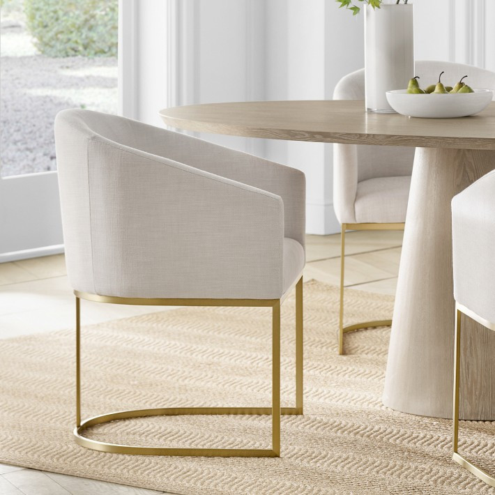 Bradley Upholstered Curved Back Armchair | Williams-Sonoma