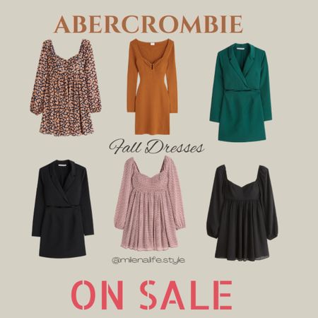 Abercrombie Fall Mini Dresses 30% Off 

#LTKSeasonal #LTKunder100 #LTKsalealert