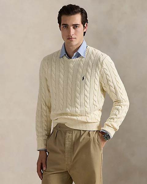 Cable-Knit Cotton Jumper | Ralph Lauren (UK)
