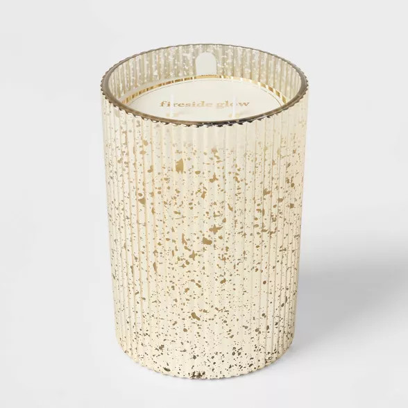 Mercury Jar Candle Fireside Glow Candle Gold - Threshold™ | Target