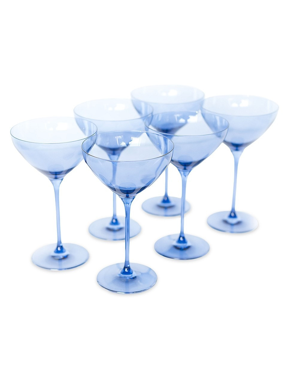 Estelle Colored 6-Piece Martini Glass Set - Cobalt Blue | Saks Fifth Avenue