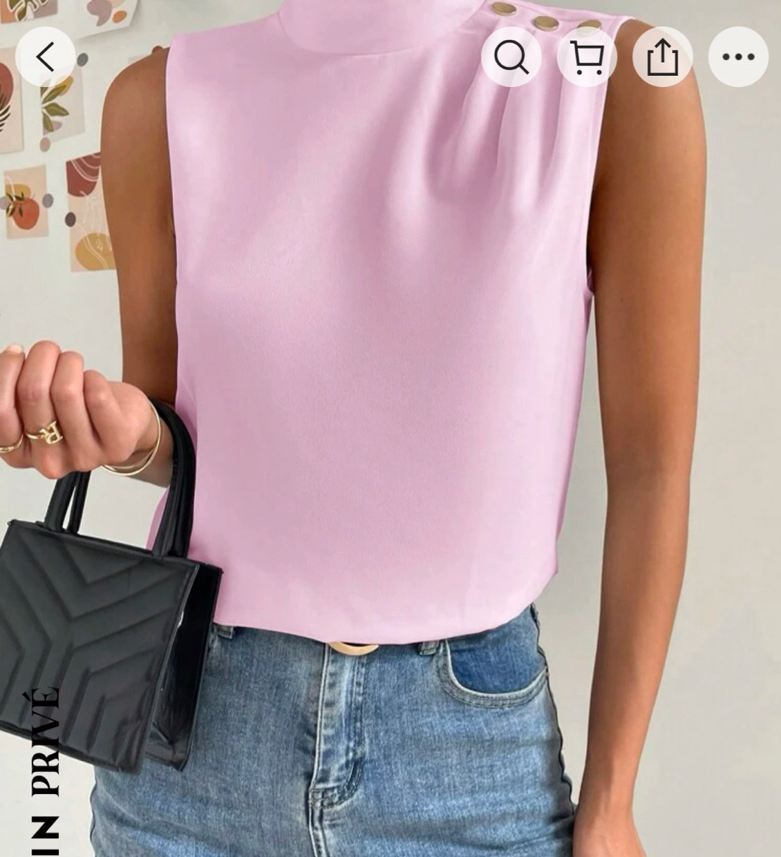Pink high neck sleeveless blouse 

#LTKstyletip #LTKmidsize #LTKsalealert