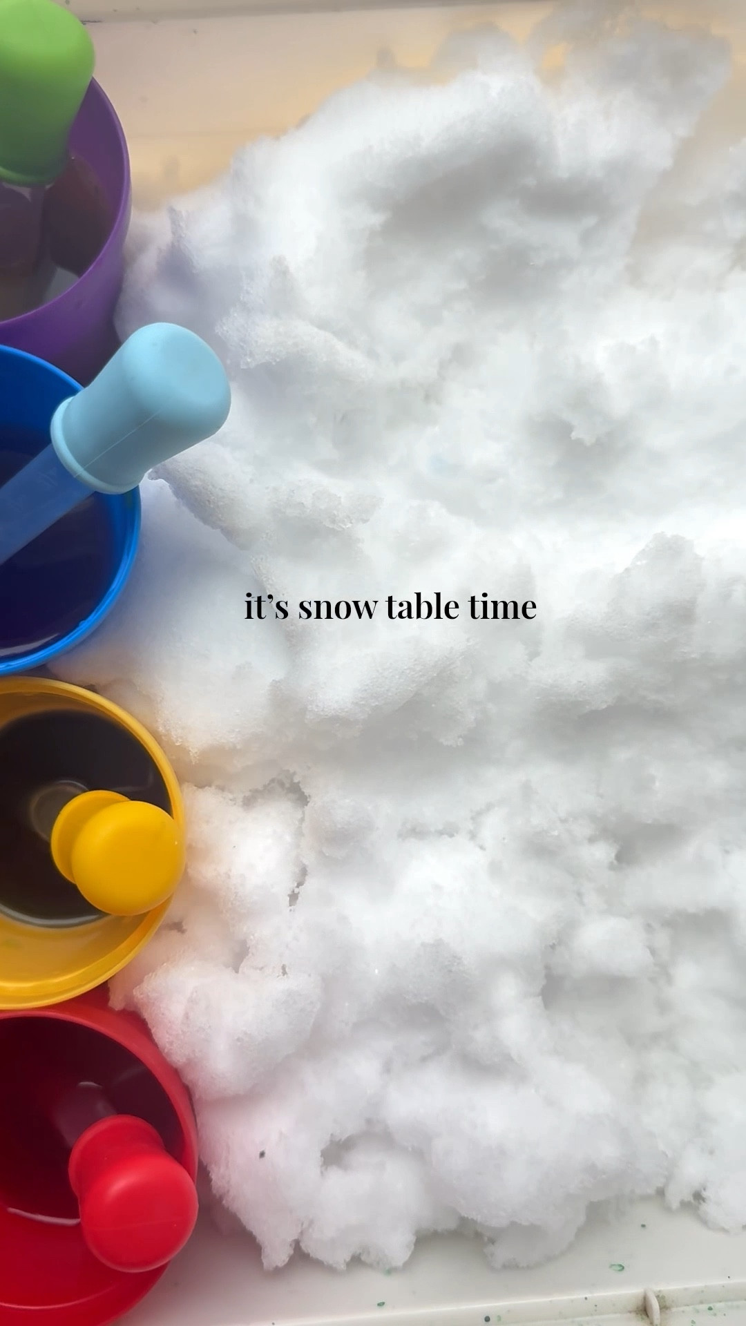 Shepherd has casually been asking for a snow table since before the snow actually came. The best easy indoor snow activity for toddlers! And so easy to set up 

#LTKKids #LTKHome #LTKmomlife