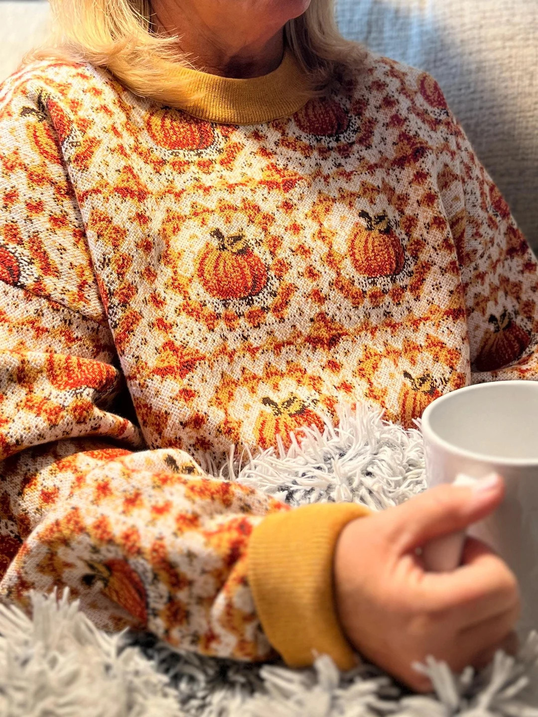 Fall Pumpkin Knit Sweater Granny Square Fall Knitwear Sweater Cute Pumpkin Clothing, Cozy Fall Sw... | Etsy (US)