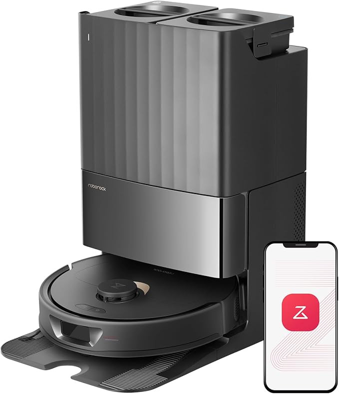 Roborock Qrevo 2R3W Robot Vacuum and Mop, Auto-Drying, Auto Mop Washing, Dual Spinning Mops, Auto... | Amazon (US)