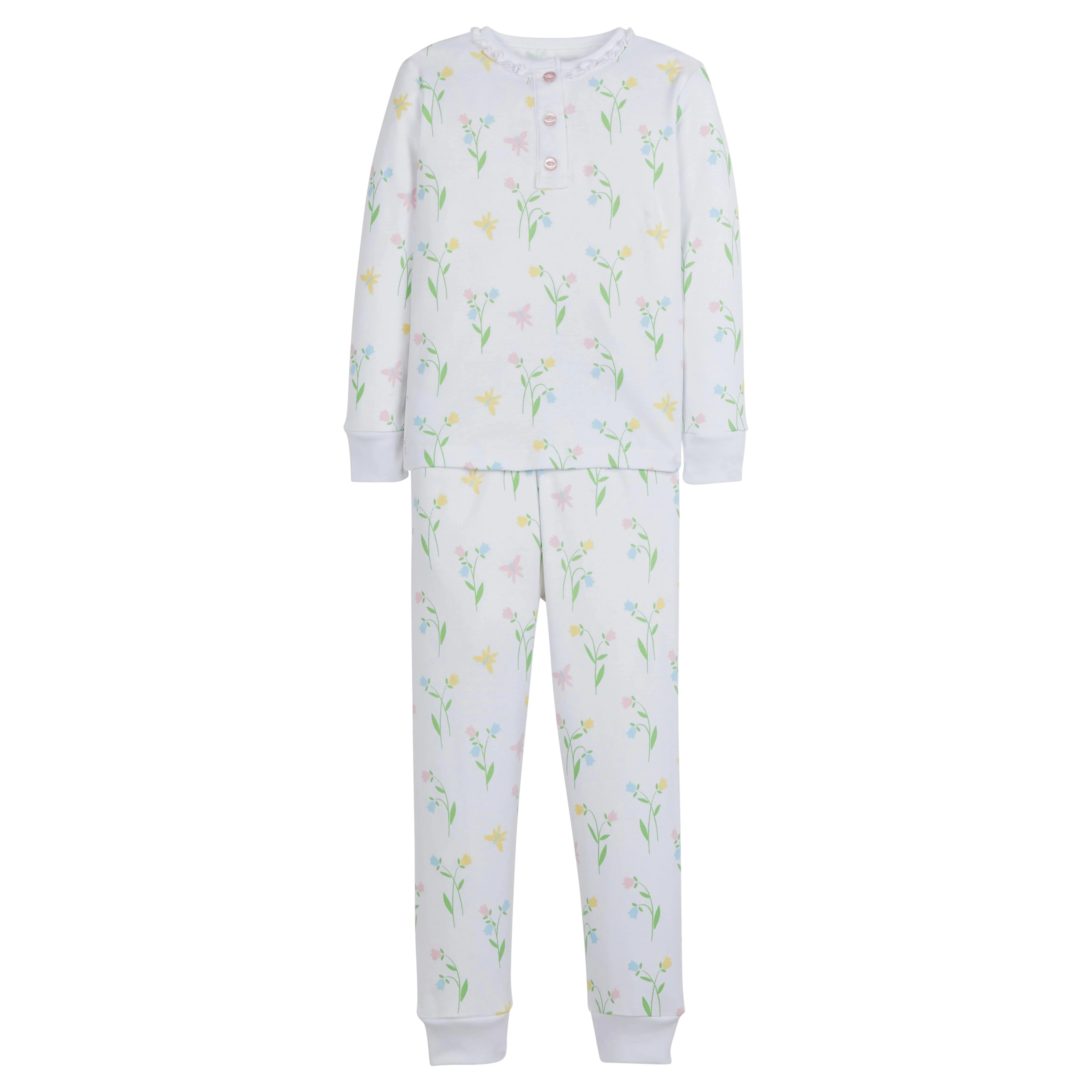 Childrens Butterfly Garden PJ Set - Girl's Jammies | Little English