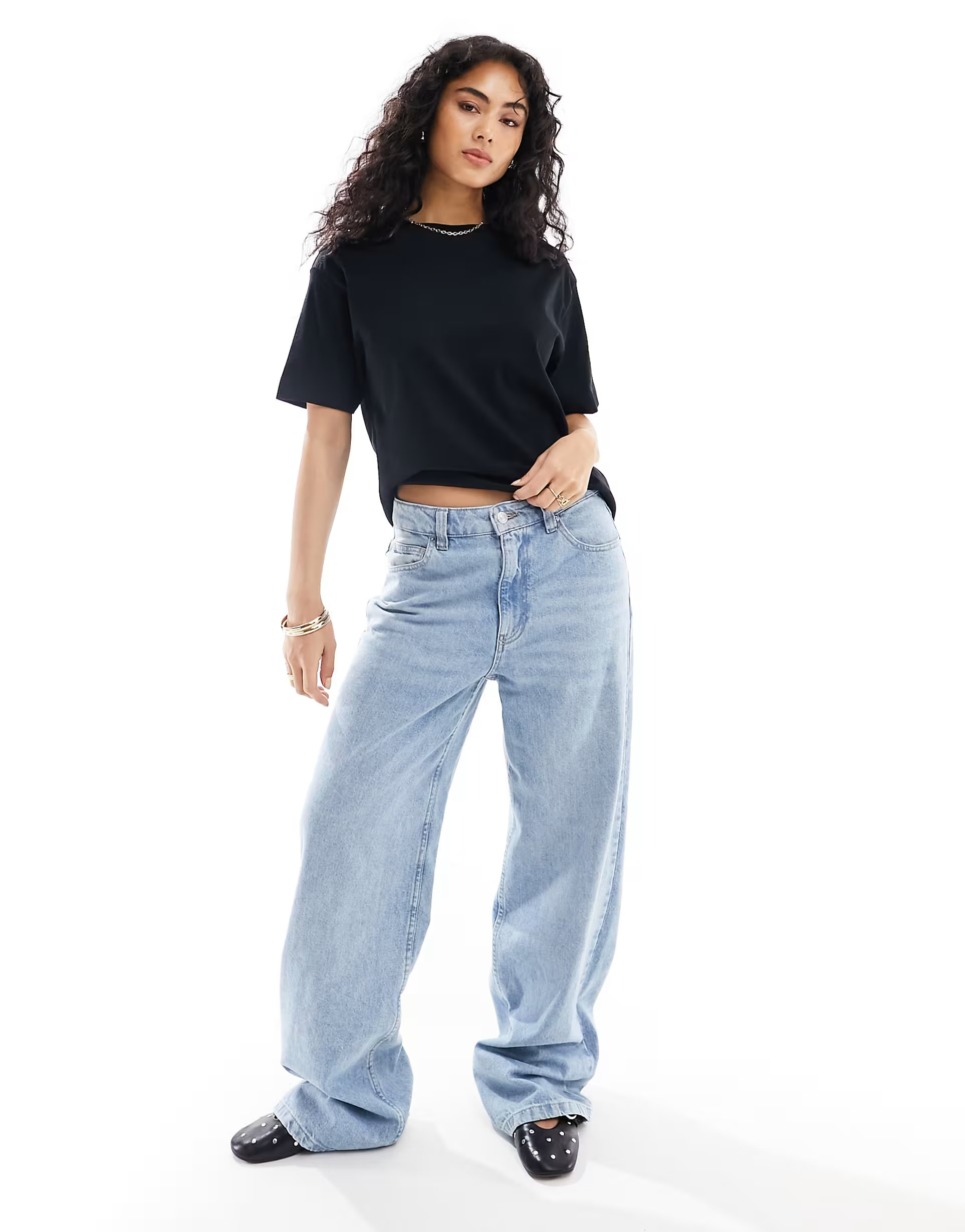 Pull&Bear Oversized T-Shirt In Black | ASOS (Global)