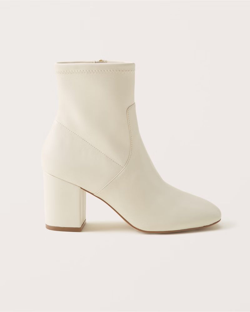 Vivianne Leather Ankle Boots | Abercrombie & Fitch (US)