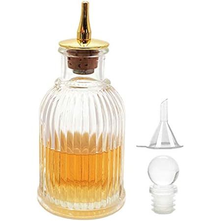 Bitter Bottle - Glass Bitter Bottle, with Gold Plated Dasher Top, Birdcage Design for Professional M | Amazon (US)