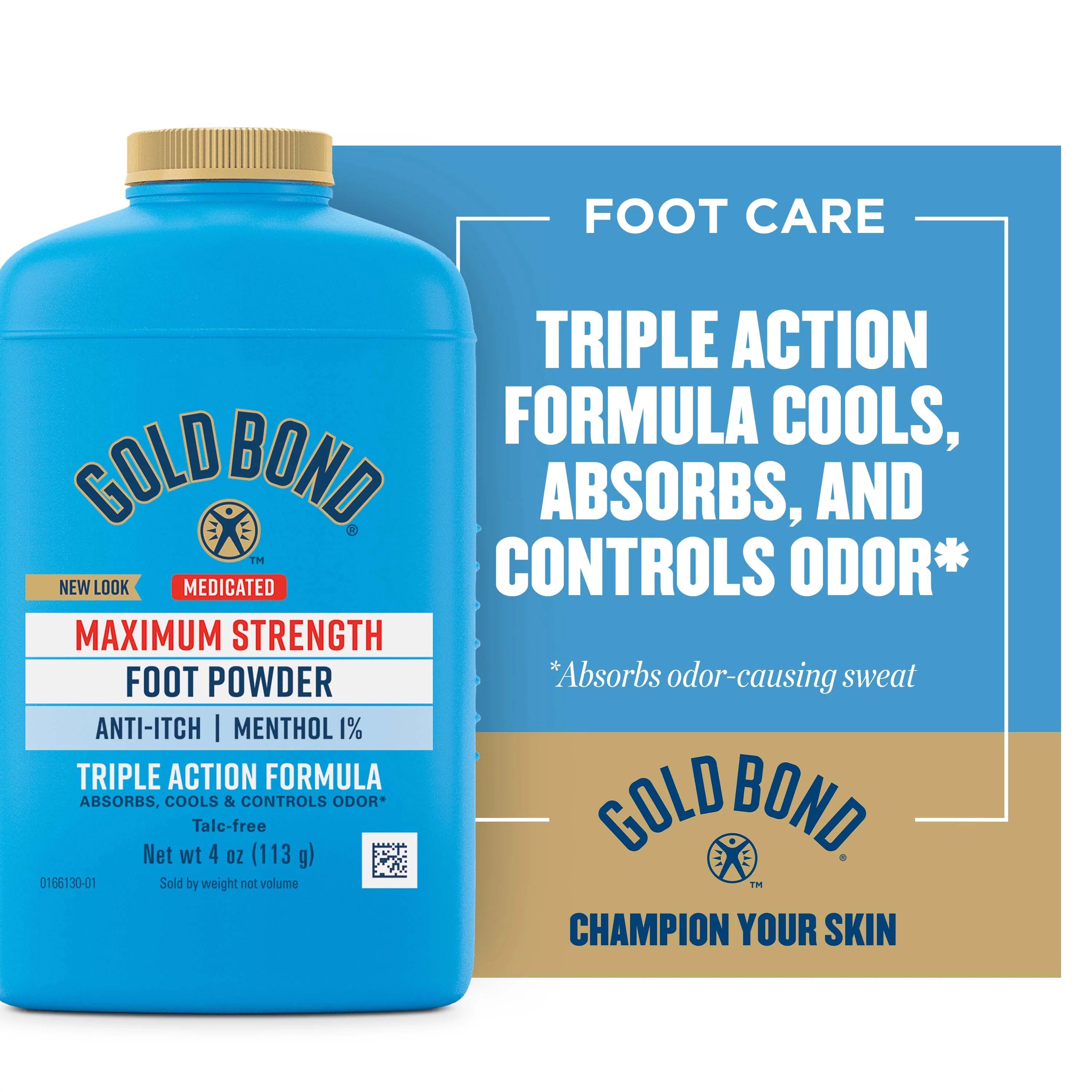 Gold Bond Medicated Talc-Free Foot Powder, 4 oz., Maximum Strength - Walmart.com | Walmart (US)